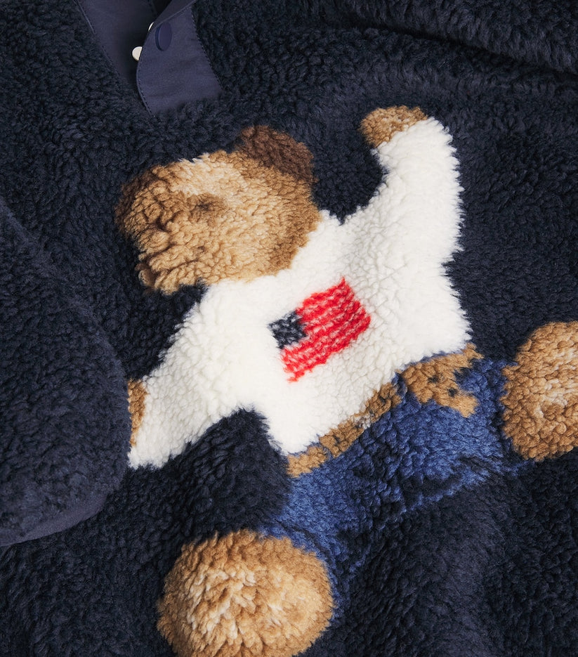 Navy Bear Fleece